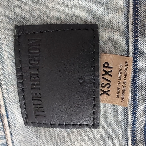 True Religion Blue Jeans Classic Distressed Style Women's Vest,Size XS. - Picture 9 of 10